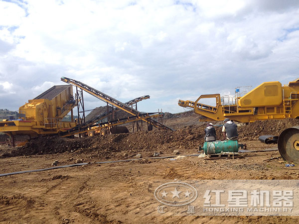 移动式破碎机让建筑垃圾点石成金