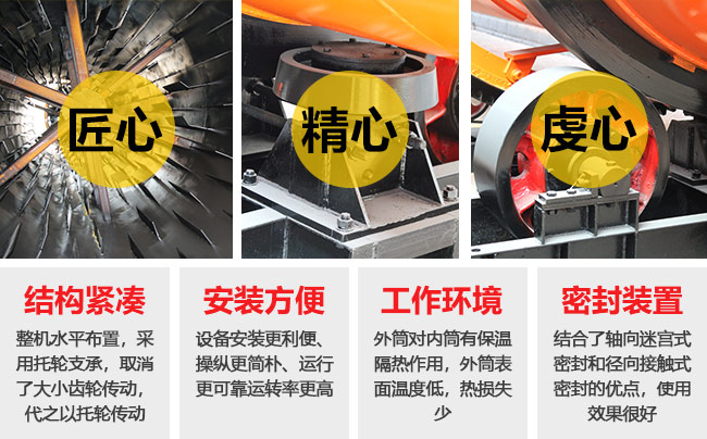 回转式烘干机性能优势