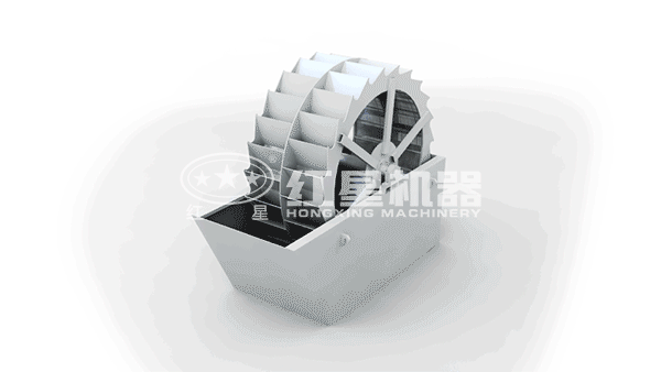 大型洗砂机动态工作原理