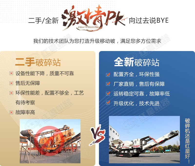 小型移动破石机械设备价格，投资一套得多少钱