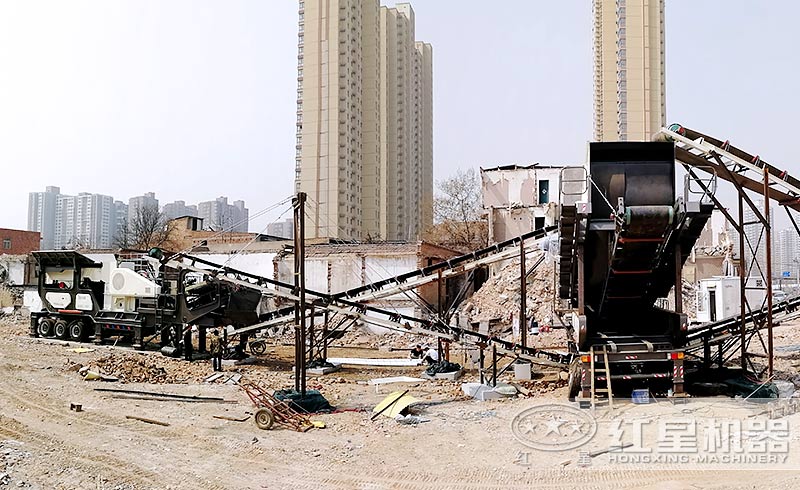 建筑垃圾资源回收现场