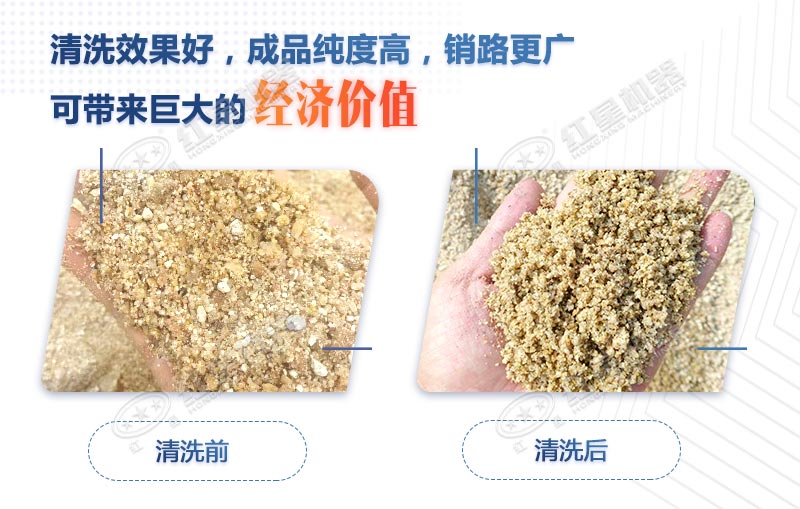 把砂石骨料清洗更干净，就选时产150吨的水轮洗砂机