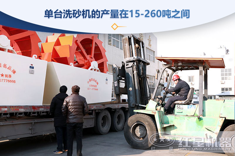 leyu.乐鱼洗砂机发货现场