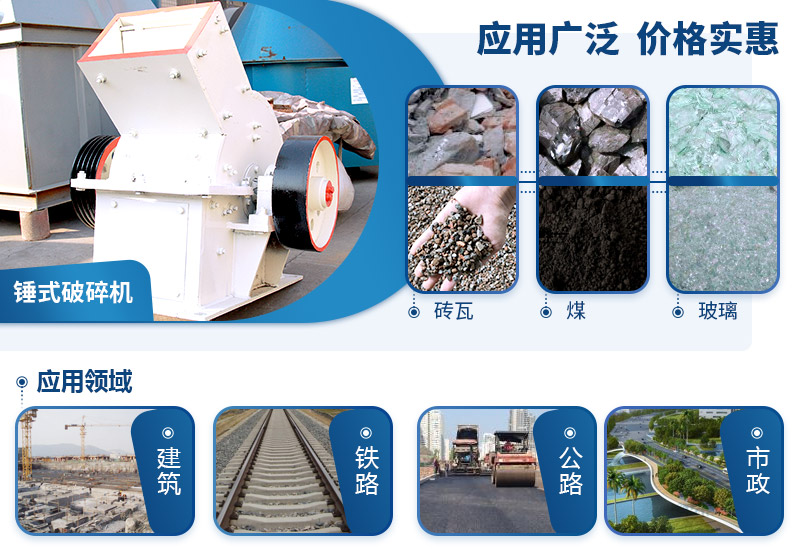 锤破成品应用广泛