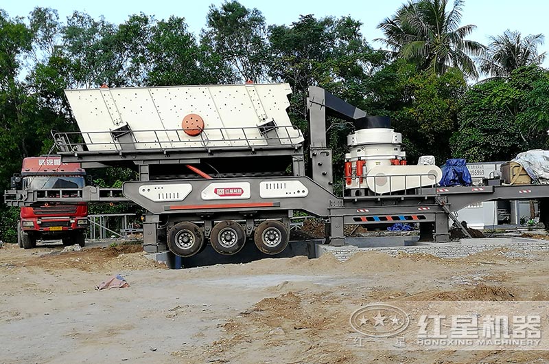 500圆锥破碎机产量如何？hp500圆锥破碎机作业视频