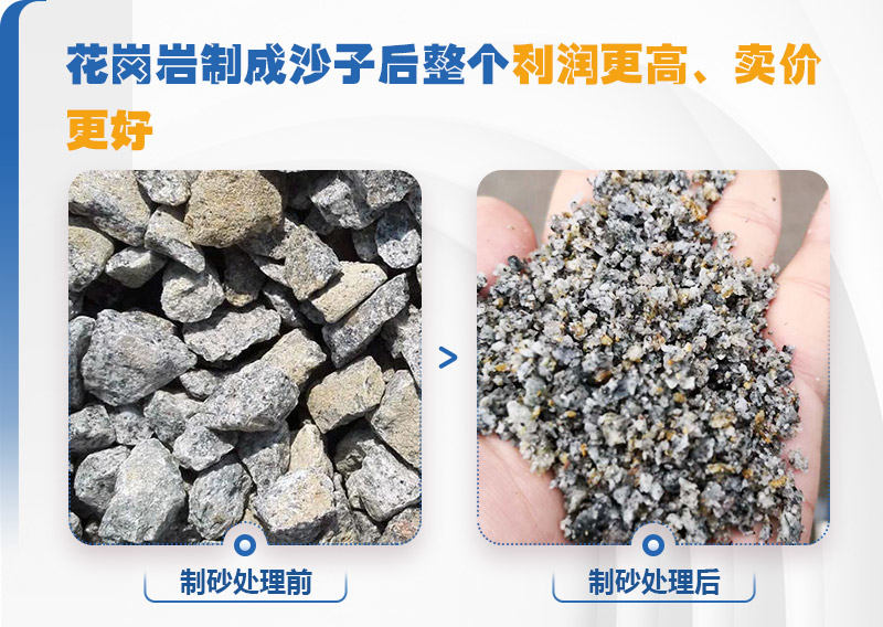 花岗岩制砂质量怎么样？用什么设备好？
