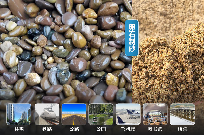 卵石制砂机设备有哪些？卵石制砂一吨多少成本钱？