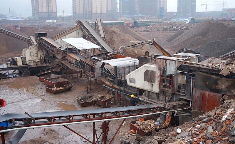 河南郑州建筑垃圾处理生产线