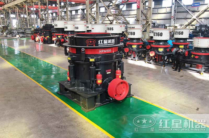 500圆锥破碎机产量如何？hp500圆锥破碎机作业视频